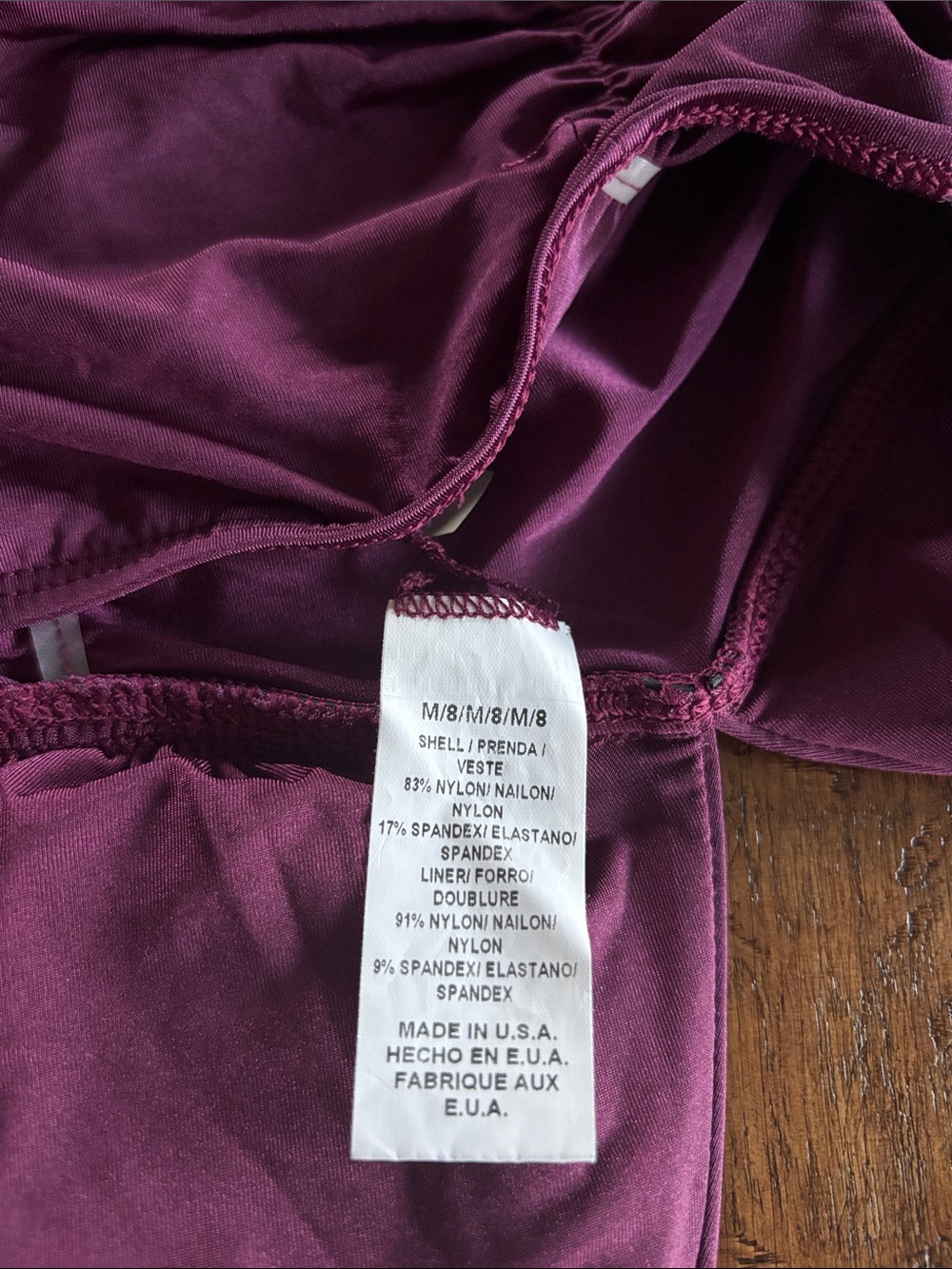 Vitamin A Ruched Halter Tankini Set in Plum - Picture 8 of 16